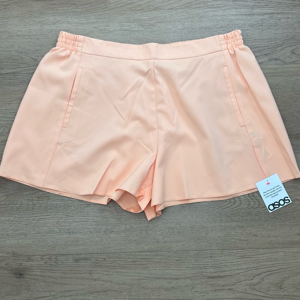 ASOS High Waisted Peach Shorts